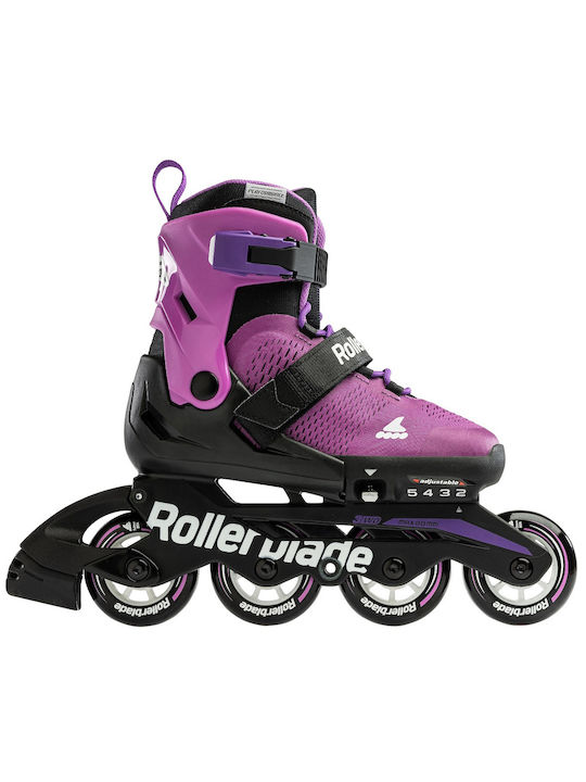 Rollerblade Microblade Inline Αυξομειούμενα Rollers Μωβ Παιδικά