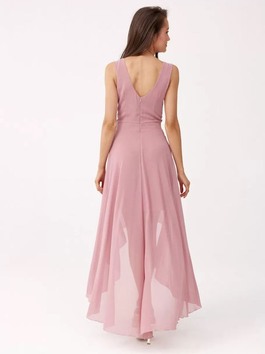 Roco Fashion Sommer Midi Kleid Rosa