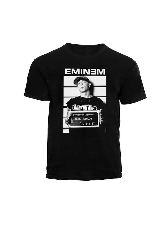 Slim Shady Tricou cu imprimeu Eminem Negru EMTSB01