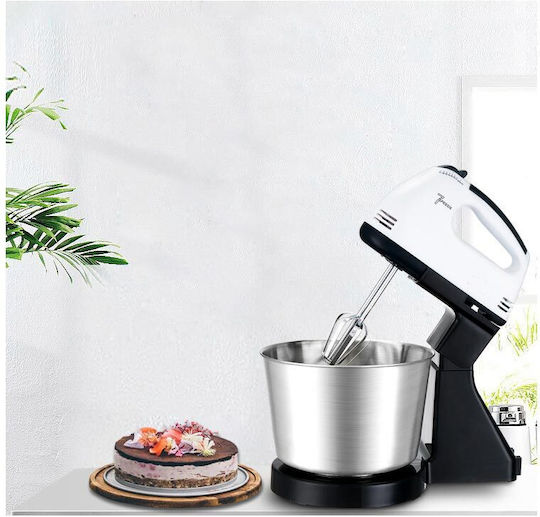 Cheffinger Μίξερ με Inox Κάδο 2lt Μαύρο 300W