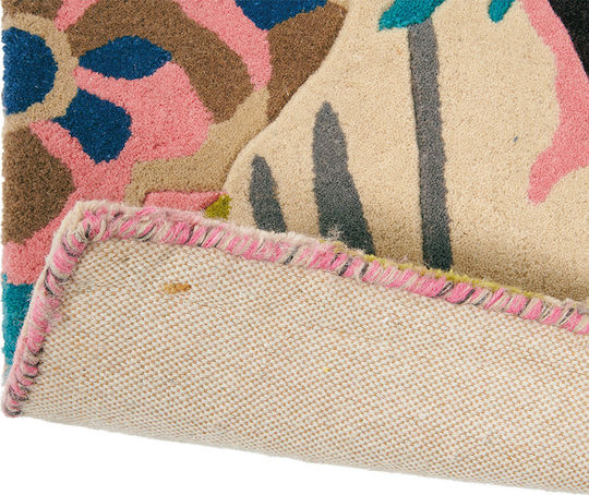 Sanderson Rose & Peony Lucrat manual Covor Rectangular Din lână Pink-Multi