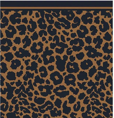 Melinen Leopard Beach Towel Brown 160x86cm