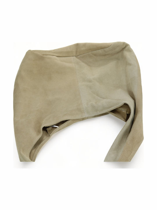 Leather Women's Bag Shoulder Beige