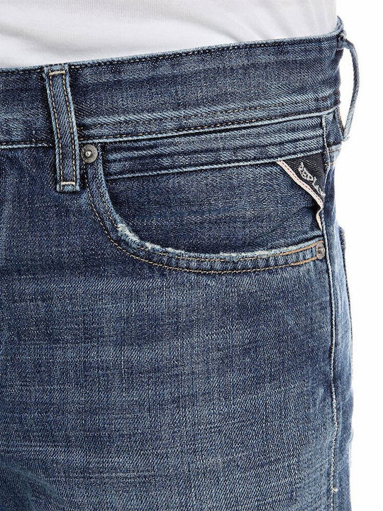 Grover Herrenshorts Jeans Blau