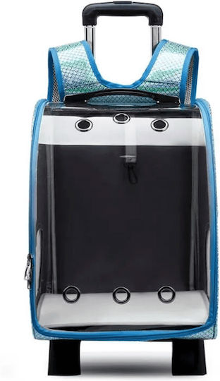 4 Dog/Cat Carrying Blue Trolley for 8kg Pets L33xW27xH42cm