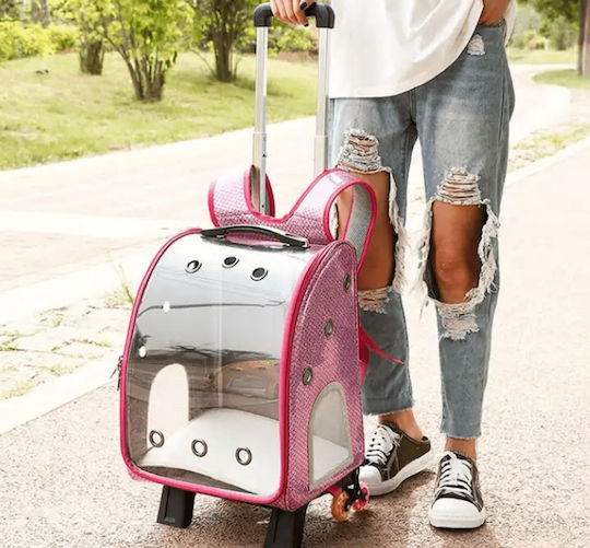 4 Dog/Cat Carrying Blue Trolley for 8kg Pets L33xW27xH42cm