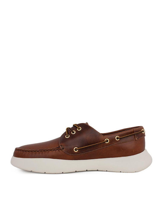 Men's Leather Moccasins Brown 13P3