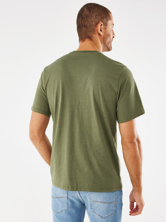 Mexx Men's Athletic T-shirt Short Sleeve Khaki