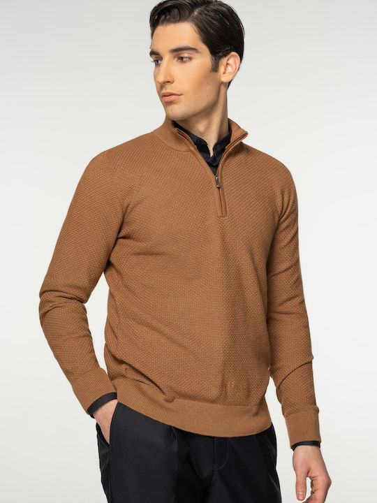 Artisti Italiani Men's Long Sleeve Sweater Brown