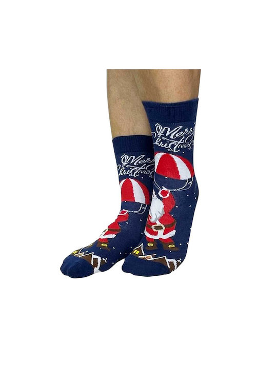 Inizio Men's Christmas Socks Blue