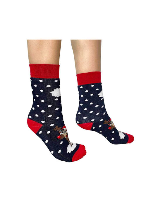 Inizio Women's Christmas Socks Blue