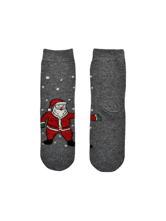 Oemen Men's Christmas Socks Gray