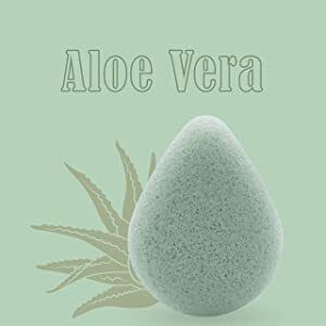 Ancient Wisdom Aloe Vera Konjac sponges Cleansing Face for Acne-Prone Skin 1pcs