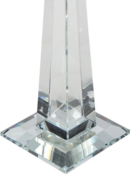 Keskor Candle Holder Crystal 7 Seats in Transparent Color 23x23x26cm 1pcs