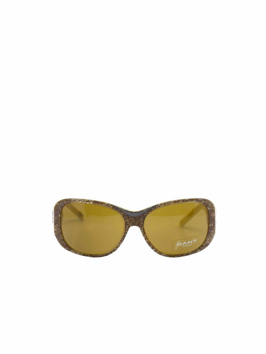 Gant Women's Sunglasses with Brown Plastic Frame and Brown Lens ISLIP/BRM-1