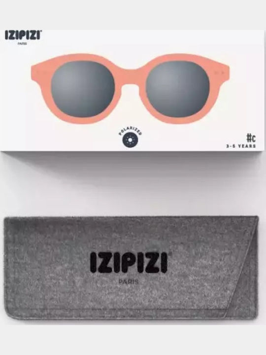 Izipizi #C Square Baby Sunglasses with Polarized Lens Apricot for 9-36 Months
