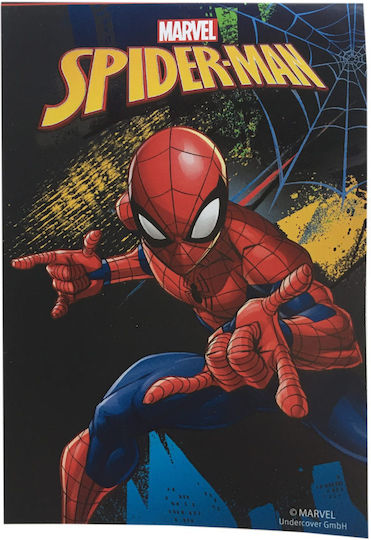 Gim Spiderman Kids Stationery Set with Pencil, Sharpener, Eraser, Notepad, Ruler and Pencil Holder 6pcs