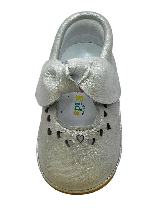 IQ Shoes Βρεφικές Μπαλαρίνες Αγκαλιάς Ασημί