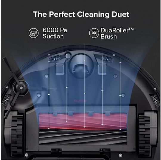 Roborock S8+ Robot Vacuum Cleaner with Laser Mapping & Suction Power 6000Pa White