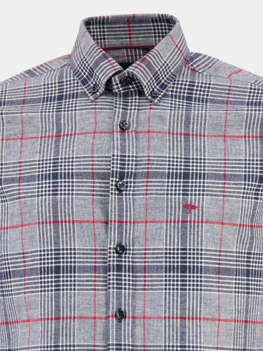 Fynch Hatton Men's Shirt Long Sleeve Flannel Red