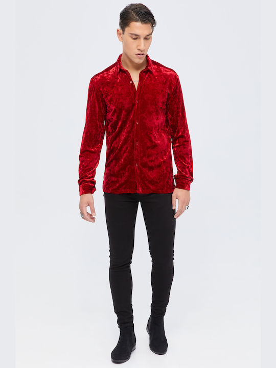 Aristoteli Bitsiani Men's Shirt Long Sleeve Red