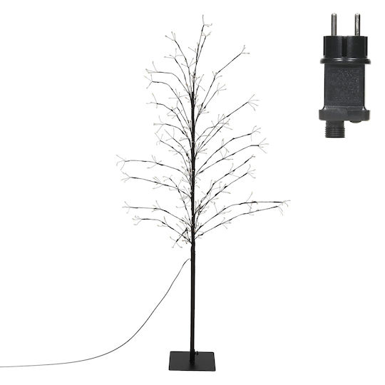 Christmas Decorative Illuminated Metal Tree Natural Appearance 150cm IP44 Electric White