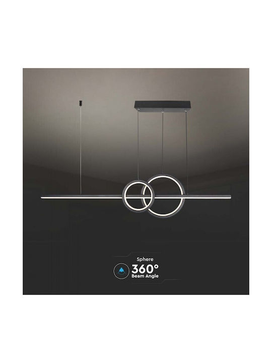 V-TAC Designer Pendant Light Black Rail 91.5x21.5cm