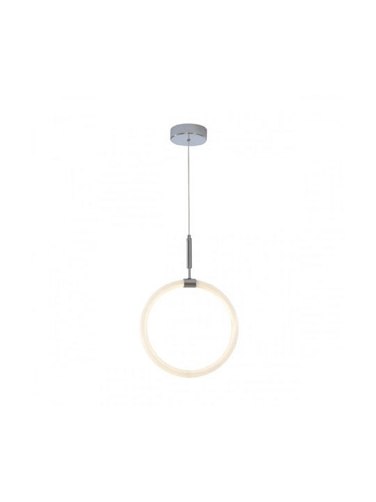 Spot Light Κρεμαστό Φωτιστικό Γκρι LED με Φυσικό Λευκό Φως