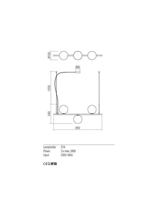 Redo Group Pendant Light LED Bronze