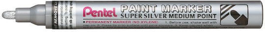Pentel Paint Ανεξίτηλος Μαρκαδόρος Ασημί 3mm