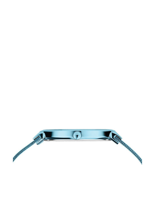Bering Time Ceas Barbati 46mm Baterie cu Brățară din Metal Albastră