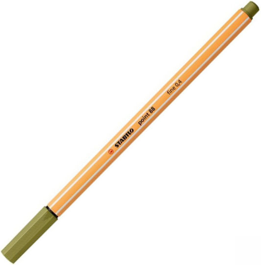 Stabilo Point 88 Design Marker 0.4mm Olive oil Mud Green