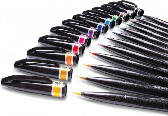 Pentel Brush Artist Ultra Μαρκαδόρος Σχεδίου Μαύρος
