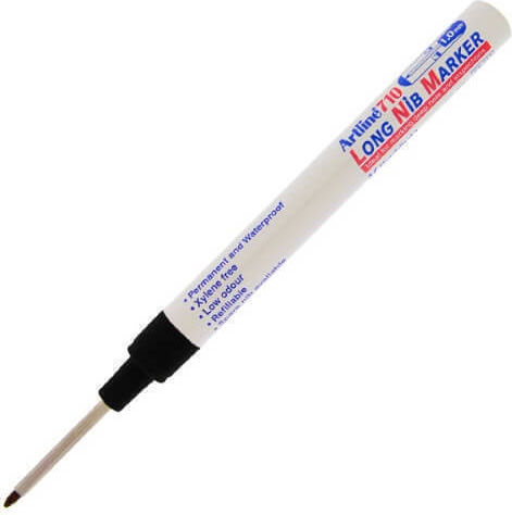 Artline Long Nib Ανεξίτηλος Μαρκαδόρος Μαύρος 1mm