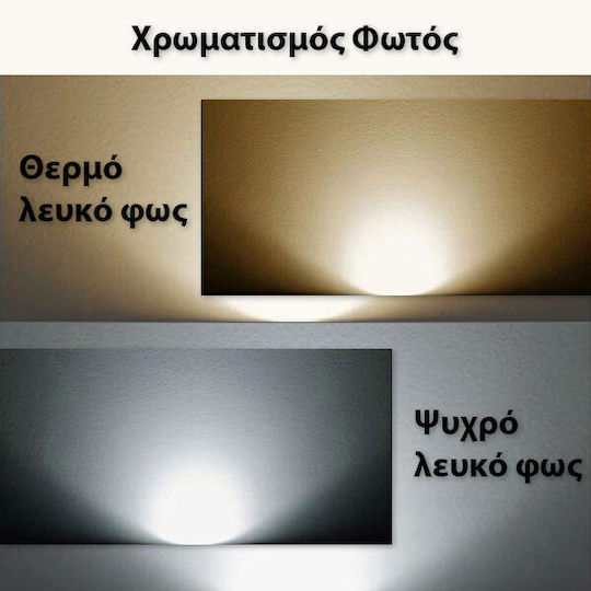 Redled Στεγανός Προβολέας LED 10W Θερμό Λευκό IP65