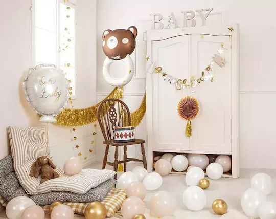 Μπαλόνι Baby Shower Αρκουδάκια Foil Jumbo Πολύχρωμο Teddy Αρκουδάκι 88εκ.