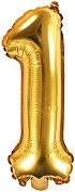 Balloon Foil Number Gold 35cm