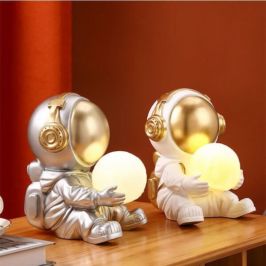 JF197 Dekorative Lampe Astronaut Weiß/Silber