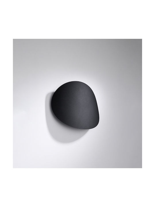 Sollux Senses Modern Lamp Wall with Socket G9 Black 27x27x10cm