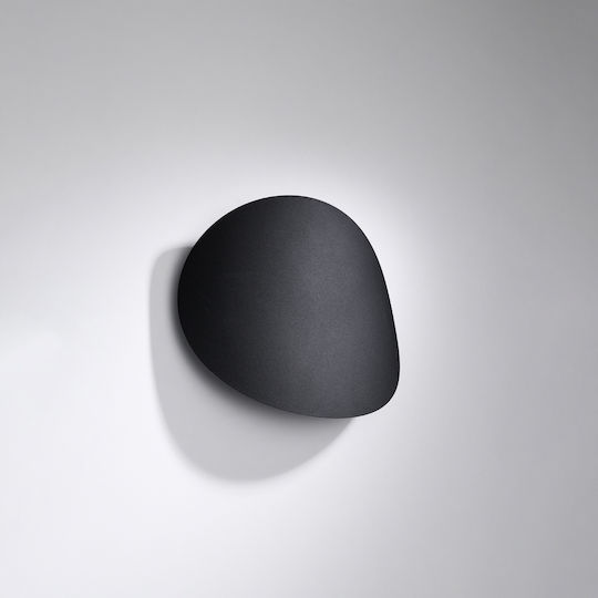 Sollux Senses Modern Lamp Wall with Socket G9 Black 27x27x10cm