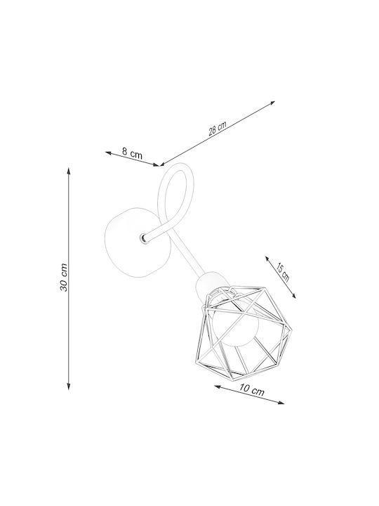 Sollux Artemis Φωτιστικό Τοίχου Μαύρο 25x14x14εκ. Sollux Artemis Φωτιστικό Τοίχου Μαύρο 25x14x14εκ.