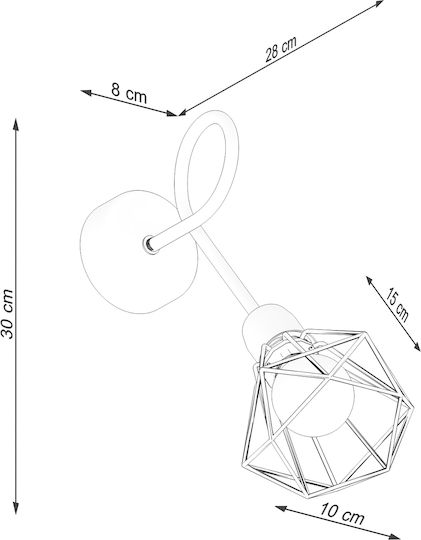 Sollux Artemis Осветително тяло За стена Черен 25x14x14см. Sollux Artemis Осветително тяло За стена Черен 25x14x14см.