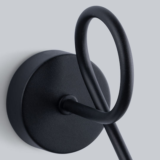 Sollux Artemis Modern Lamp Wall with Socket E14 Black 25x14x14cm