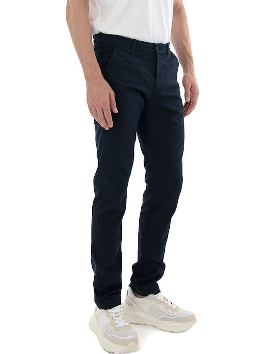 CHARLIE Hose Chino Elastisch in Schlanker Passform Blau