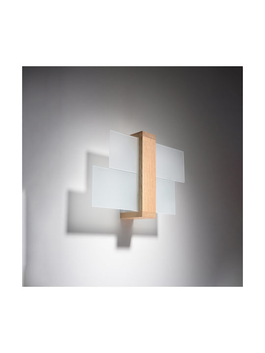 Sollux Feniks 1 Modern Leuchte Wand Braun 43x12x30cm