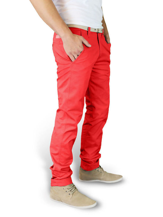Pantaloni Chino Roșu