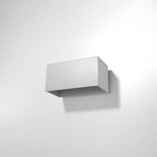 Sollux Quad Maxi Modern Lamp Wall with Socket G9 Gray 31x14x14cm