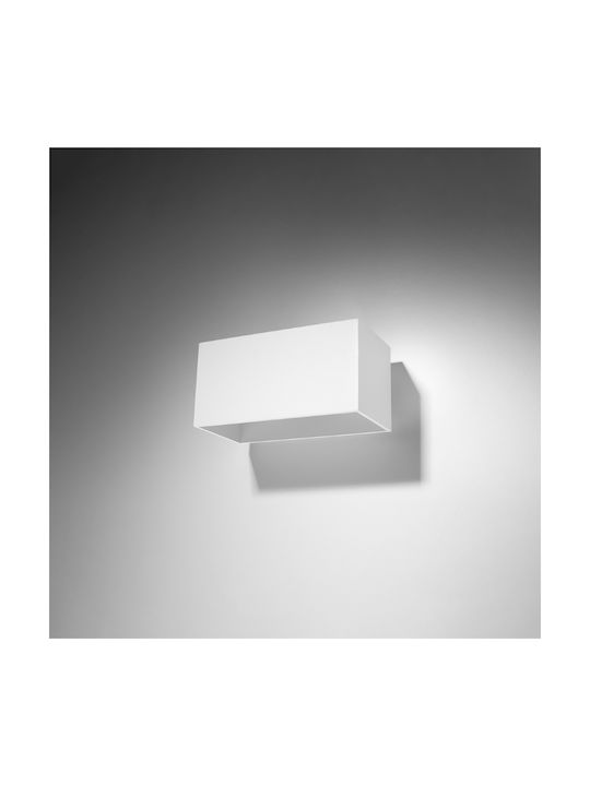 Sollux Quad Maxi Модерен Осветително тяло За стена с фасунга G9 Бял 31x14x14см.
