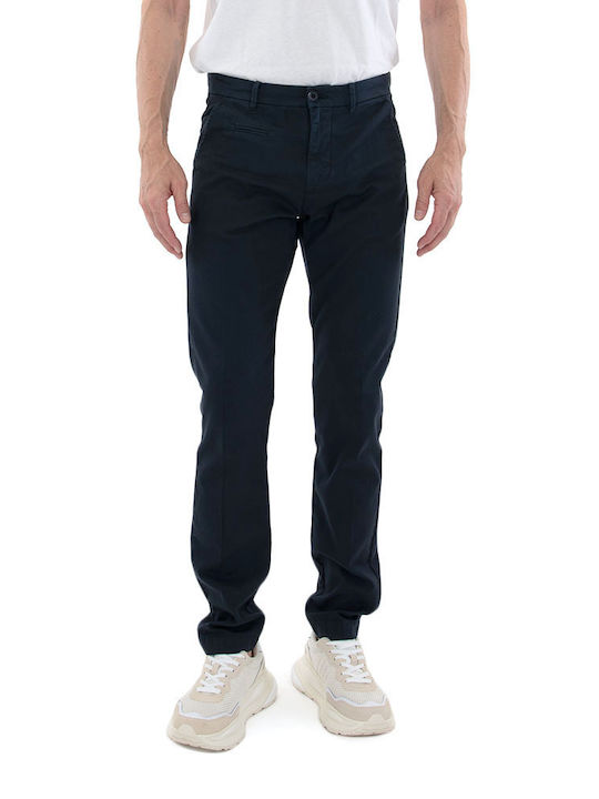 CHARLIE Hose Chino Elastisch in Schlanker Passform Blau