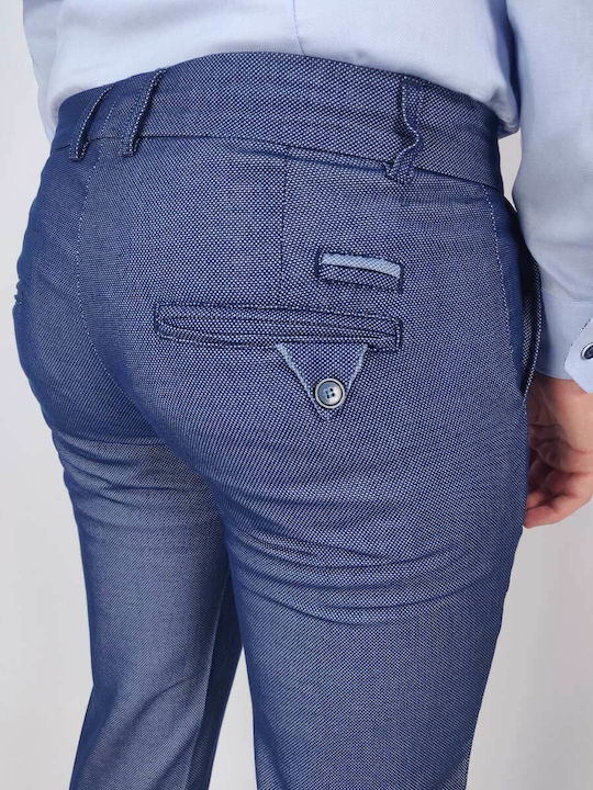 Trousers Chino in Slim Fit Navy Blue